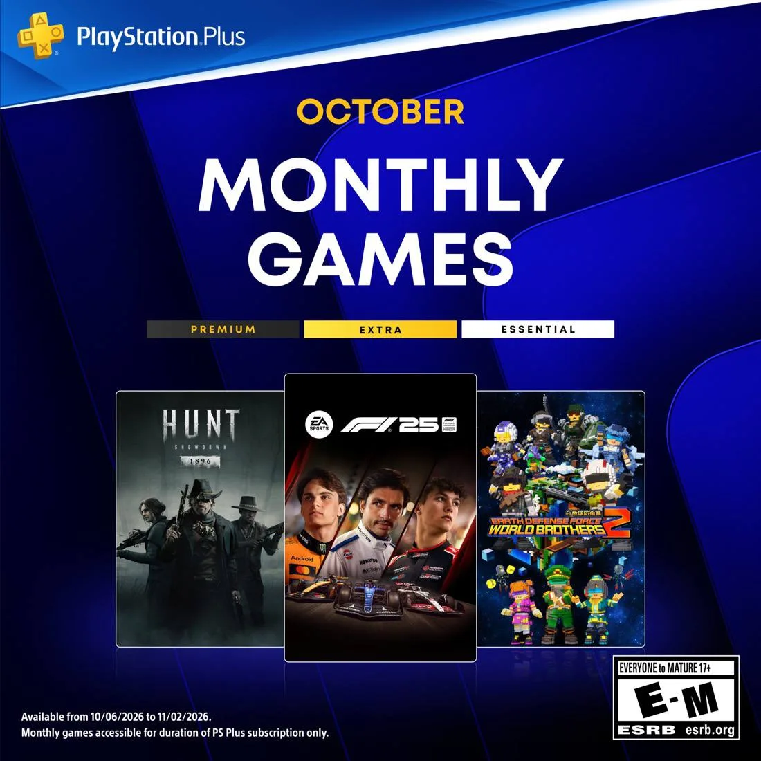➕ PS Plus Essential — ოქტომბრის უფასო თამაშები 🎮