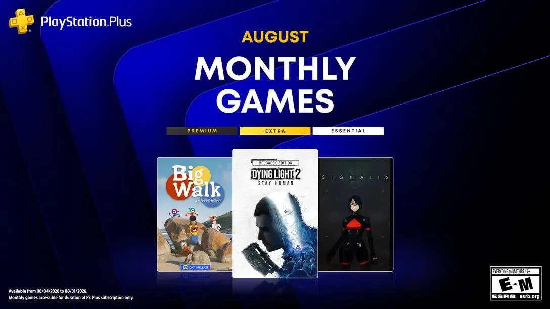 ➕ PS Plus Essential — აგვისტოს კოლექცია გამოცხადდა 🎮