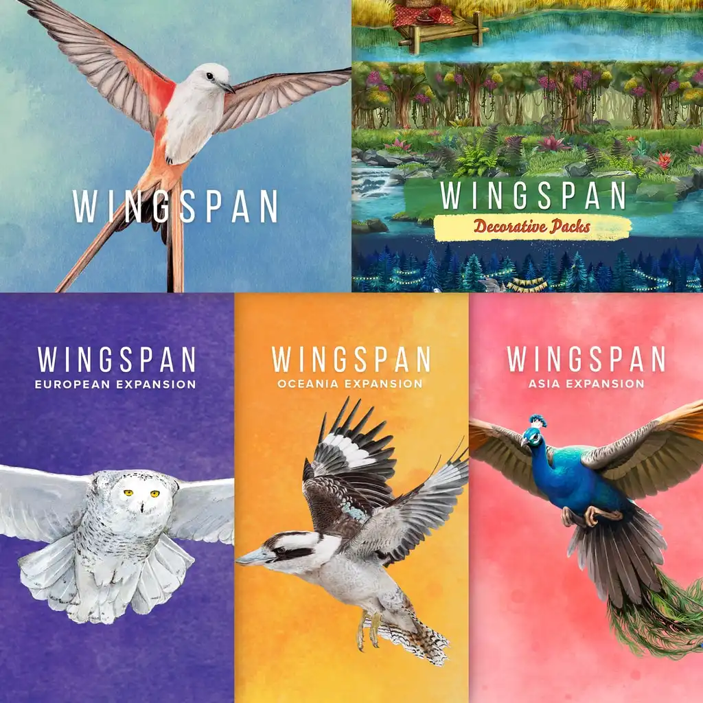 Wingspan + European + Oceania + Asia + Decorative Packs PS4 & PS5 — Wingspan