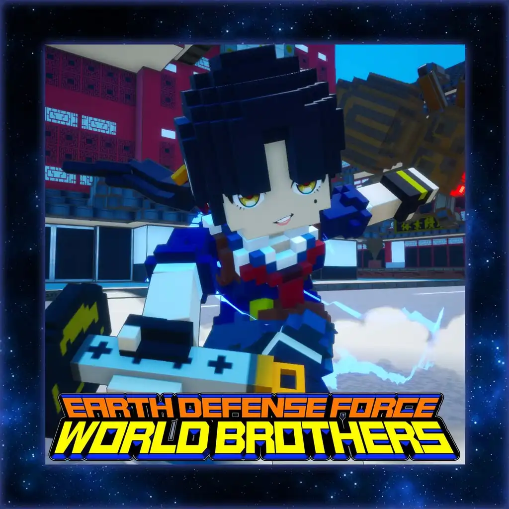 Saki, the Crazed Little Sister Swordswoman from "OneeChanbara" — EARTH DEFENSE FORCE: WORLD BROTHERS