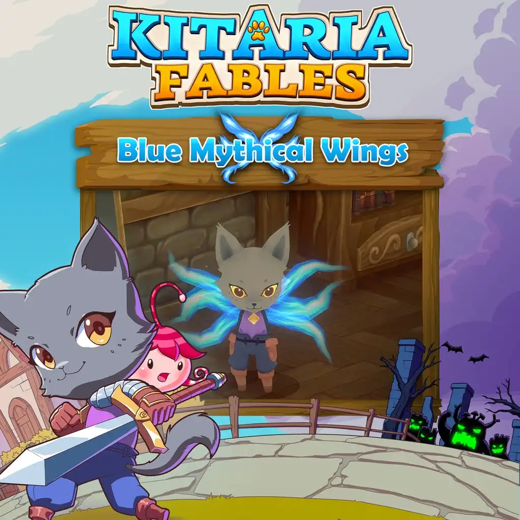Blue Mythical Wings — Kitaria Fables
