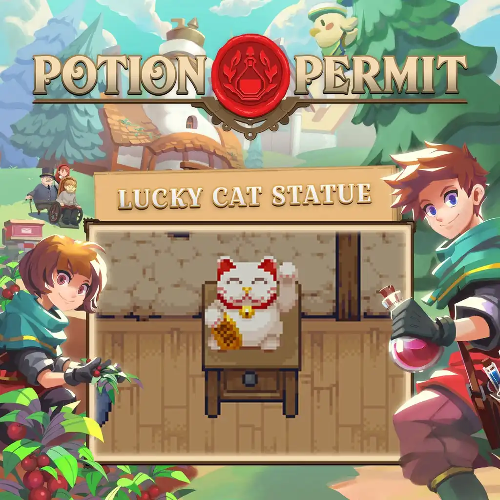 Potion Permit - Lucky Cat Statue — Potion Permit