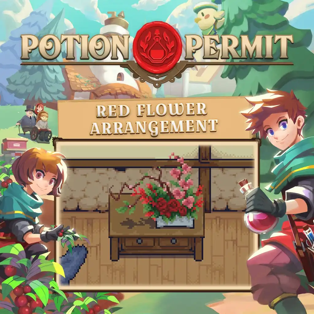 Potion Permit - Red Flower Arrangement — Potion Permit
