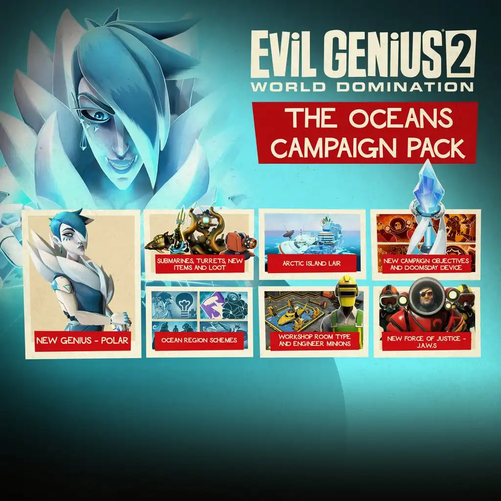 Evil Genius 2: Oceans Campaign Pack — Evil Genius 2: World Domination