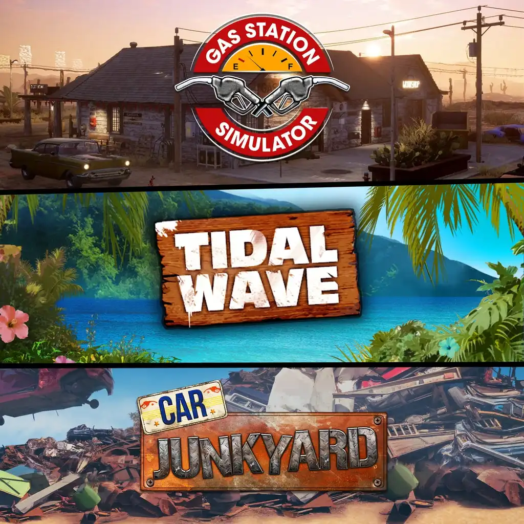 Gas Station Simulator + Tidal Wave DLC + Junkyard DLC Bundle — Gas Station Simulator