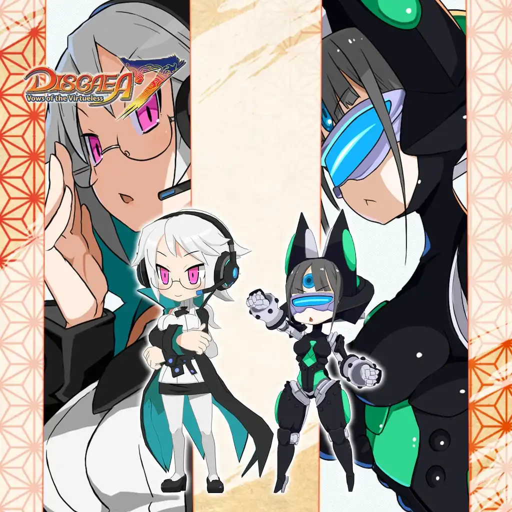 Disgaea 7: Vows of the Virtueless - Gamer Professor & Mecha Girl Costumes — Disgaea 7: Vows of the Virtueless