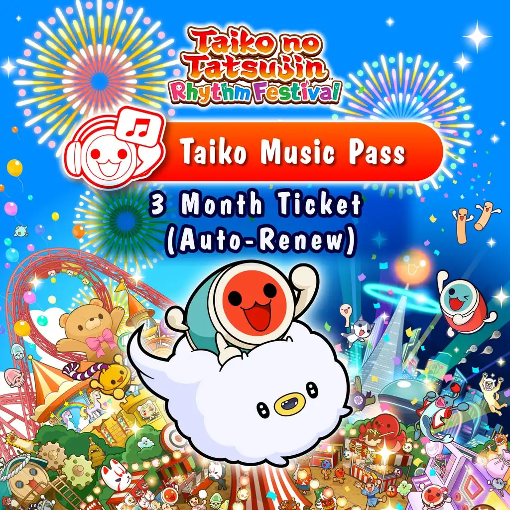 Taiko no Tatsujin: Rhythm Festival Taiko Music Pass - 3 Month Ticket (Auto-Renew) — Taiko no Tatsujin: Rhythm Festival