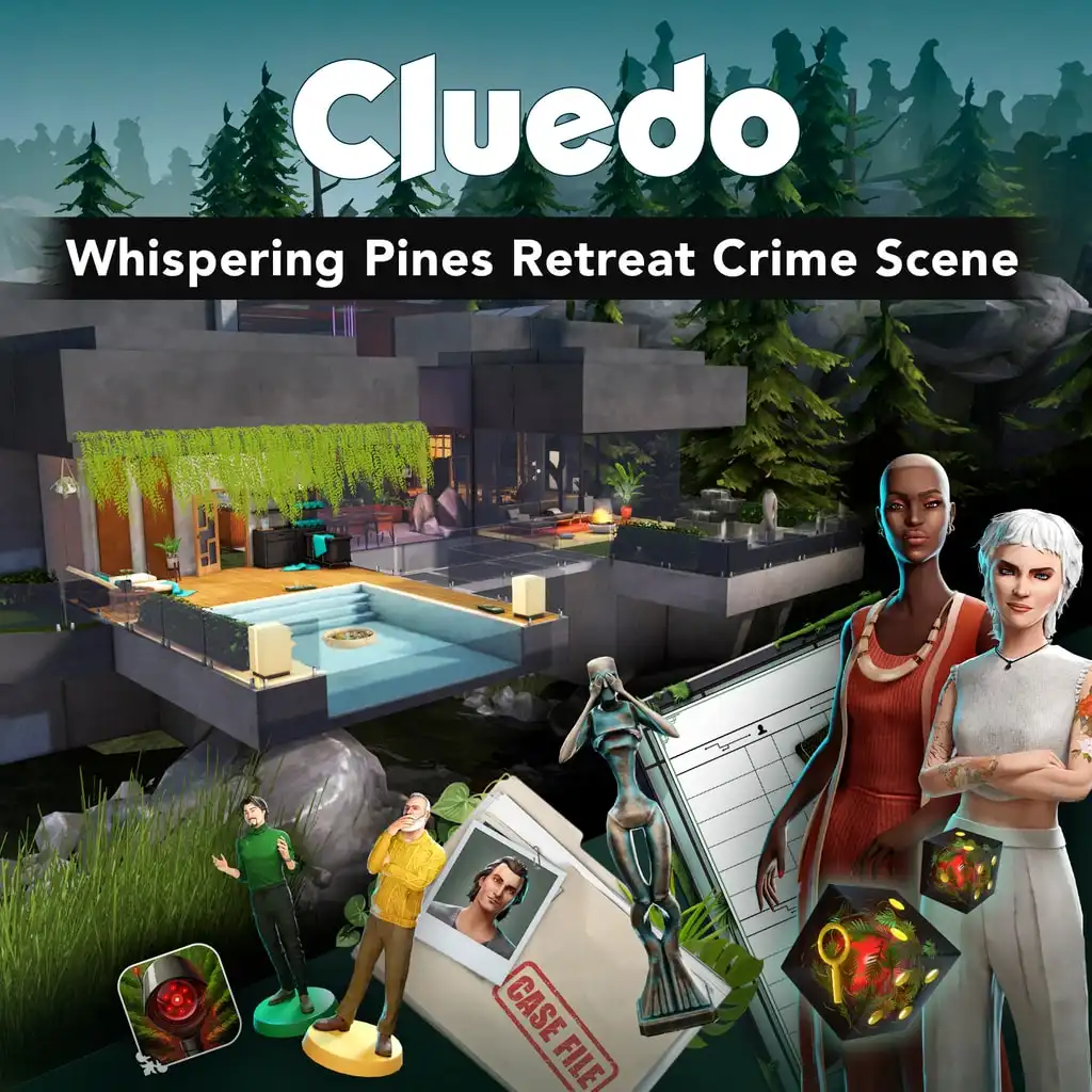 Cluedo: Whispering Pines Retreat Crime Scene — Cluedo