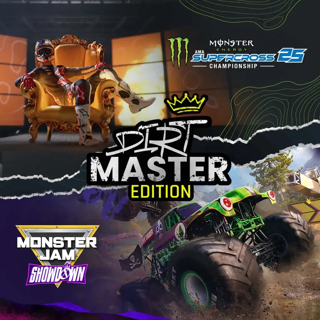 Monster Energy Supercross 25 X Monster Jam™ Showdown - Dirt Master Edition — PS4/PS5 ფასი საქართველოში