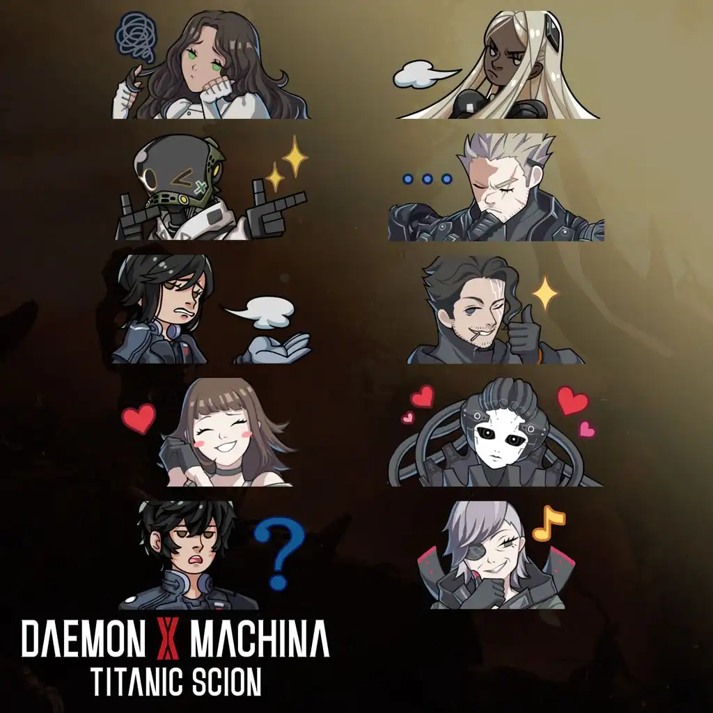 Daemon X Machina: Titanic Scion - Stamp Set — Daemon X Machina: Titanic Scion