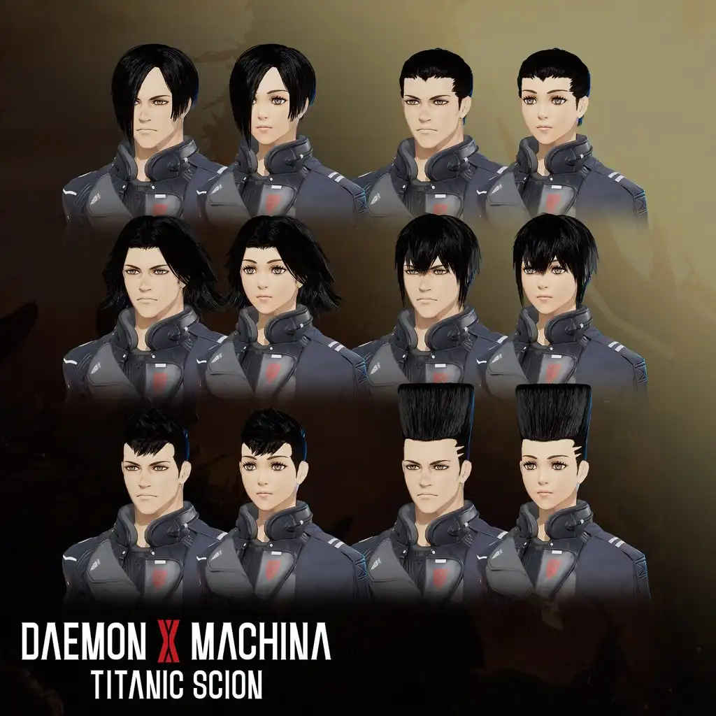 Daemon X Machina: Titanic Scion - Hairstyle Set 2 — Daemon X Machina: Titanic Scion