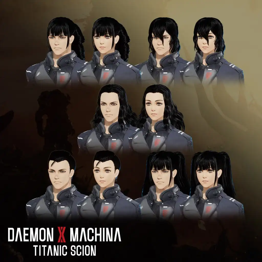 Daemon X Machina: Titanic Scion - Hairstyle Set 6 — Daemon X Machina: Titanic Scion