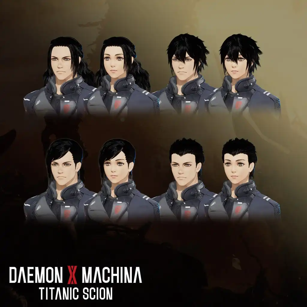 Daemon X Machina: Titanic Scion - Hairstyle Set 8 — Daemon X Machina: Titanic Scion