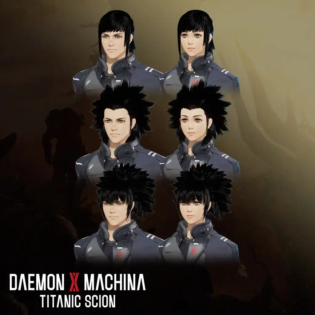 Daemon X Machina: Titanic Scion - Hairstyle Set 4 — Daemon X Machina: Titanic Scion
