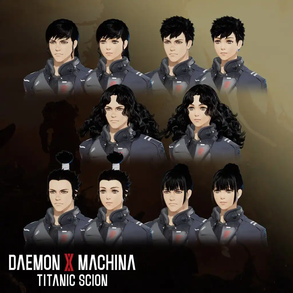 Daemon X Machina: Titanic Scion - Hairstyle Set 1 — Daemon X Machina: Titanic Scion