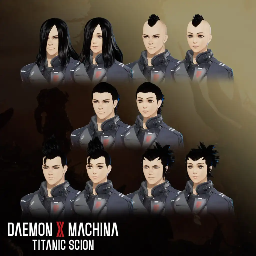 Daemon X Machina: Titanic Scion - Hairstyle Set 5 — Daemon X Machina: Titanic Scion