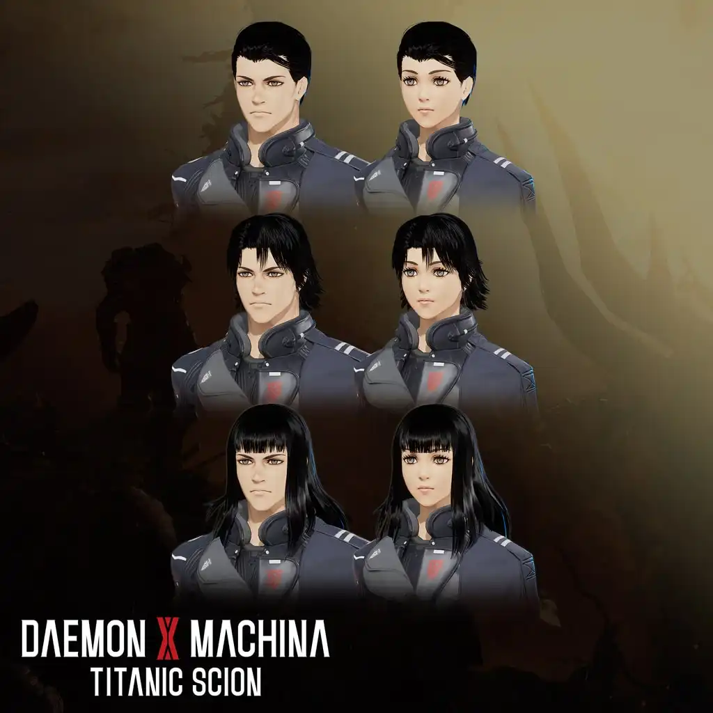Daemon X Machina: Titanic Scion - Hairstyle Set 3 — Daemon X Machina: Titanic Scion