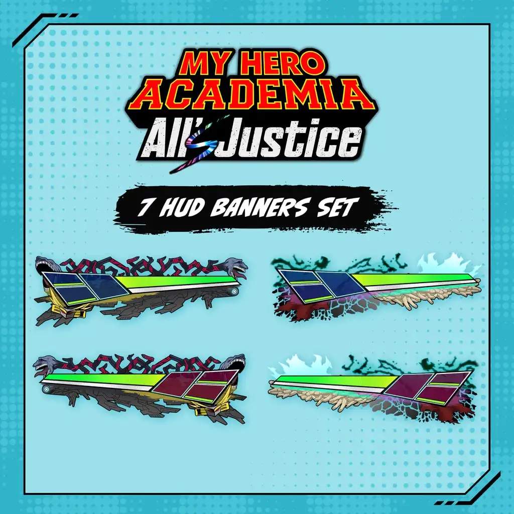 MY HERO ACADEMIA: All’s Justice - 7 HUD Banners Set — MY HERO ACADEMIA: All’s Justice