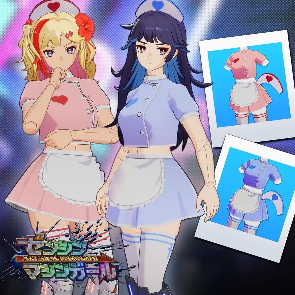 FULL METAL SCHOOLGIRL  - "Hot Nurse" Costume in 2 Color Varieties (usable by either Machine Girl) — FULL METAL SCHOOLGIRL