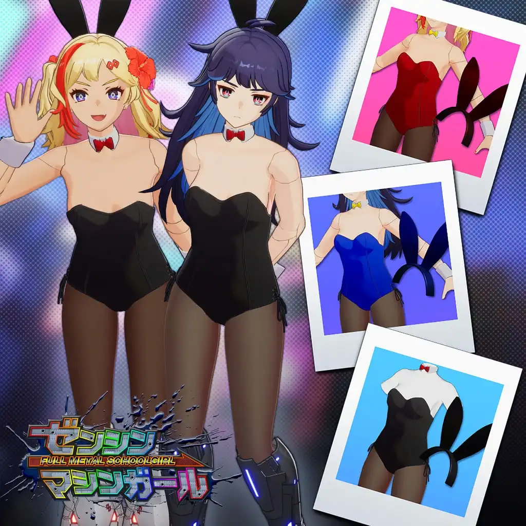 FULL METAL SCHOOLGIRL  - "Bunny Girl" Costume in 2 Color Varieties (partially usable by either Machine Girl) — FULL METAL SCHOOLGIRL