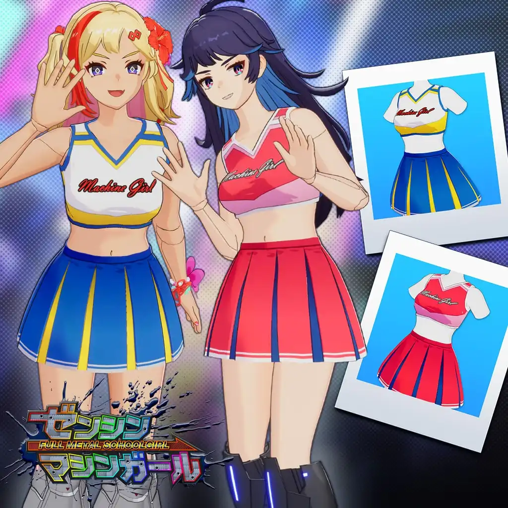 FULL METAL SCHOOLGIRL  - "Cheerleader" Costume in 2 Color Varieties (usable by either Machine Girl) — FULL METAL SCHOOLGIRL