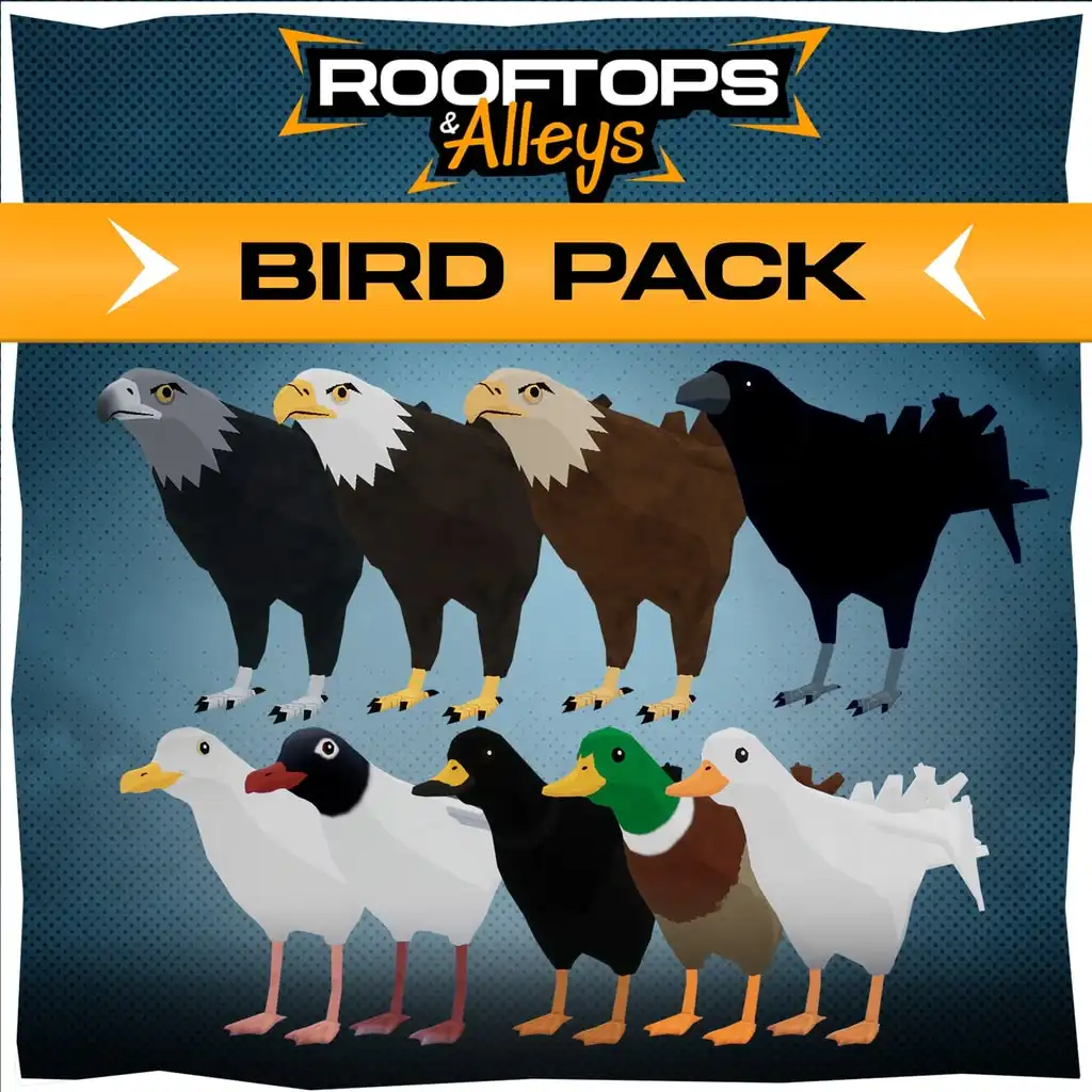 Rooftops and Alleys: The Parkour Game - Bird Pack DLC — Rooftops & Alleys: The Parkour Game