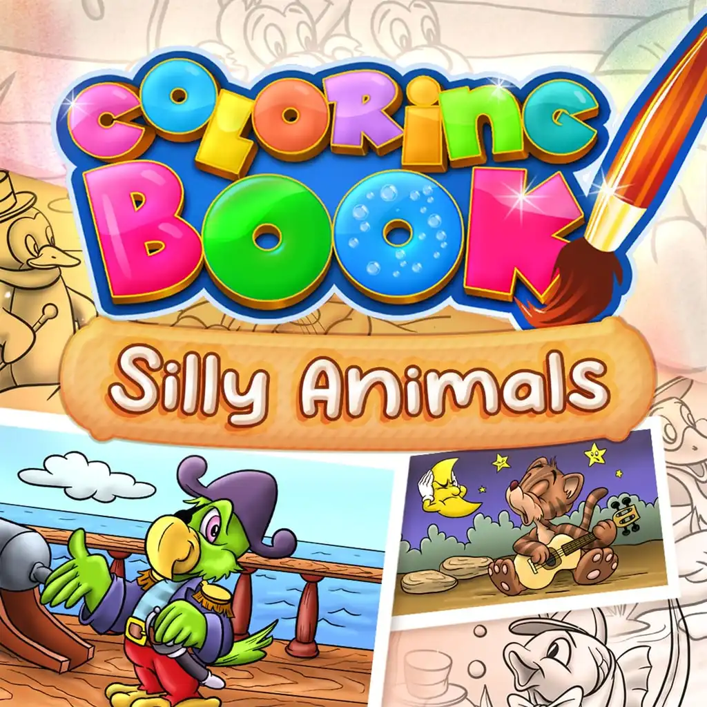 Coloring Book: Silly Animals — Coloring Book