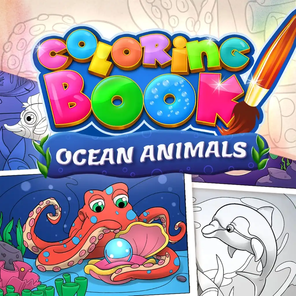 Coloring Book: Ocean Animals — Coloring Book