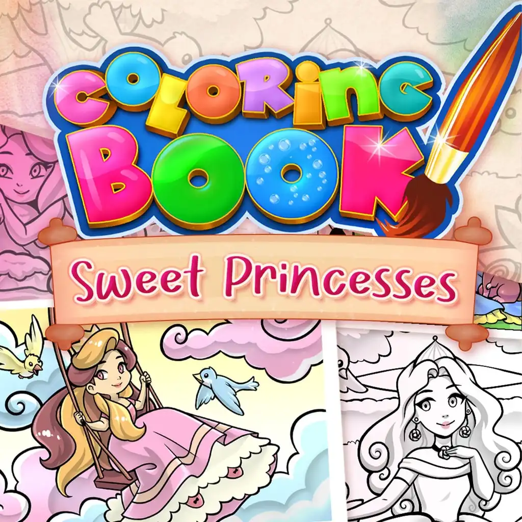 Coloring Book: Sweet Princesses — Coloring Book