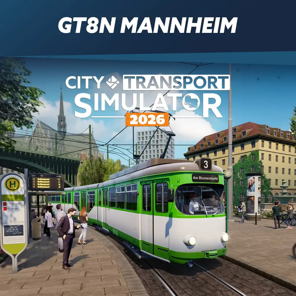 CTS 2026 - Tram DLC: GT8N Mannheim — City Transport Simulator 2026