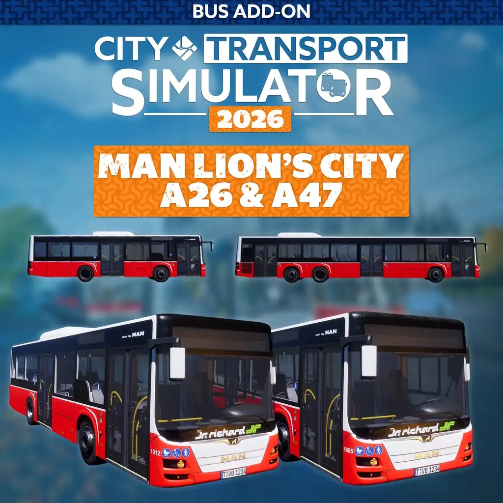 CTS 2026 - Bus DLC: MAN Lion's City A47 & A26 — City Transport Simulator 2026