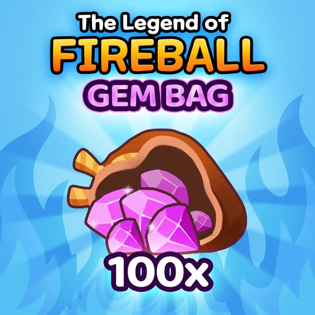 The Legend Of Fireball: Gem Bag - 100 — The Legend Of Fireball