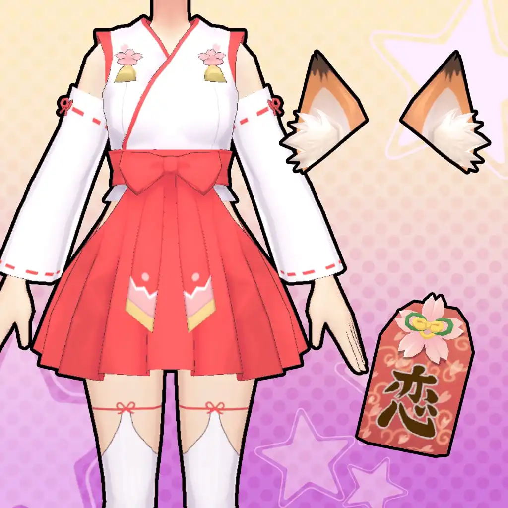Gal*Gun: Double Peace 'Shrine Maiden' Costume Set — Gal*Gun Double Peace