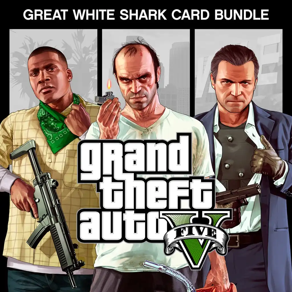 Grand Theft Auto V and Great White Shark Card Bundle — PS4/PS5 ფასი საქართველოში