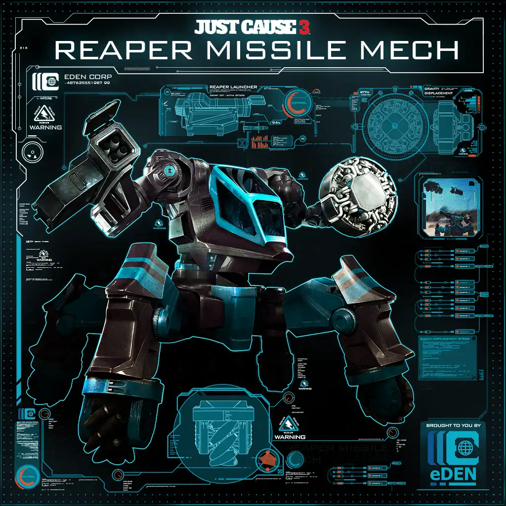 Just Cause 3: Reaper Missile Mech — Just Cause 3