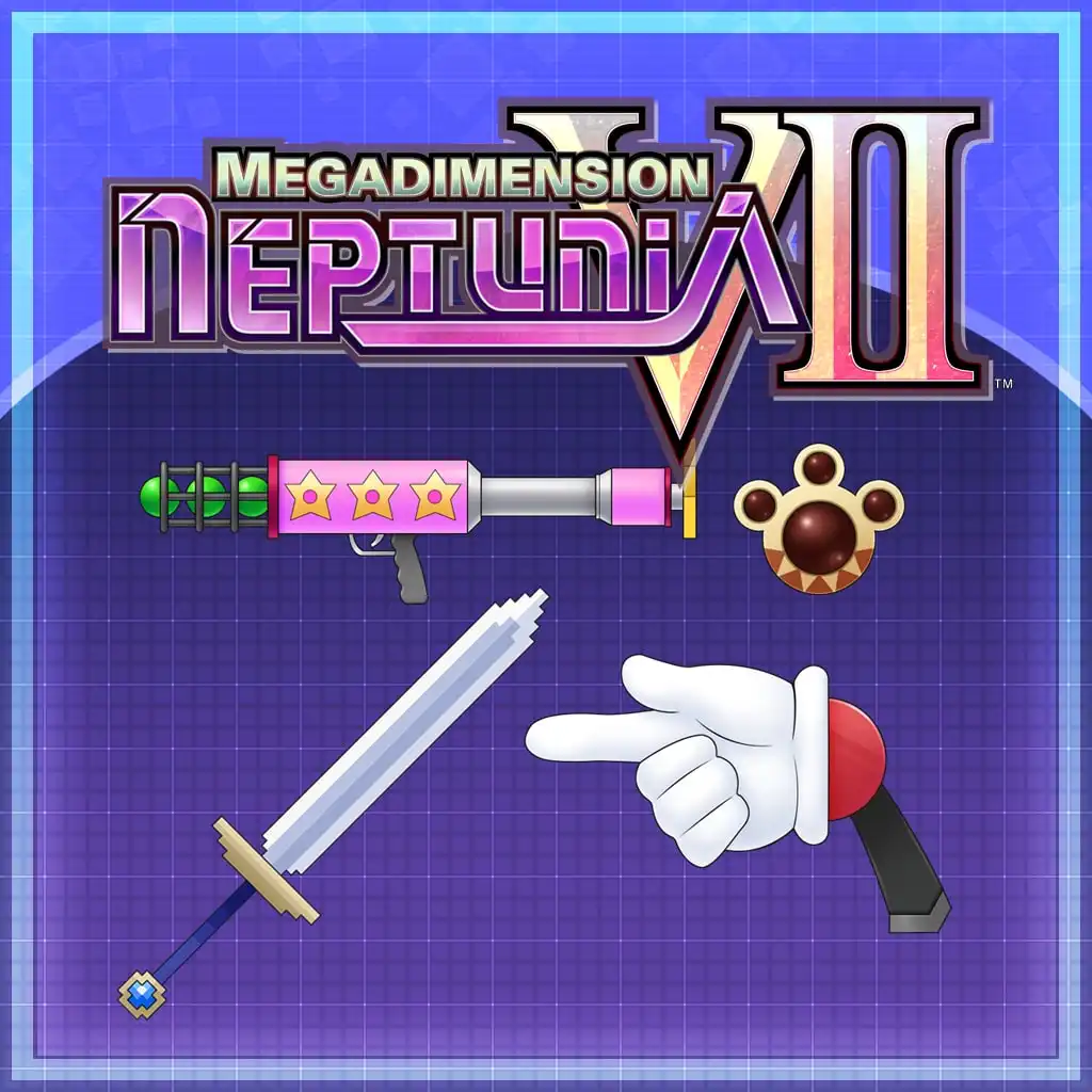 Gold Third Trial Weapon Pack — Megadimension Neptunia VII