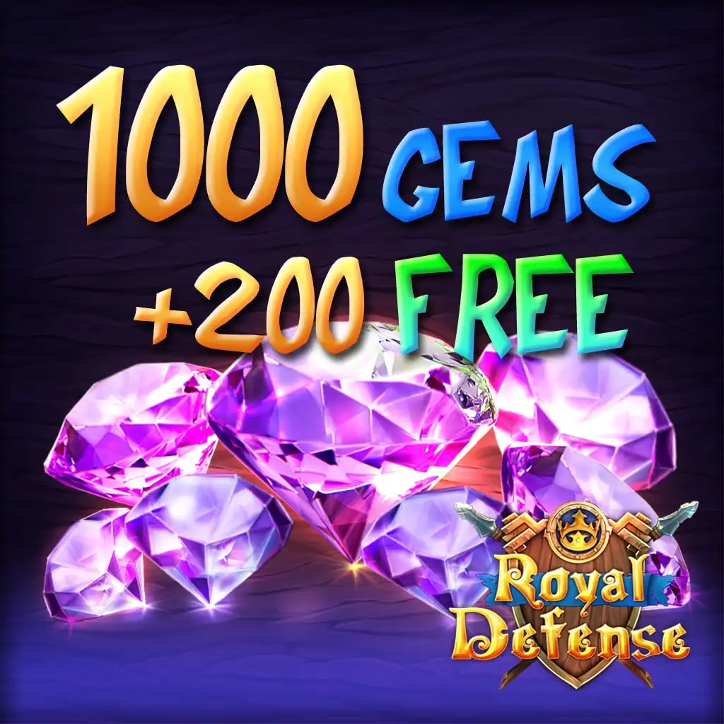 Royal Defense: 1 000 crystals +200 — Royal Defense