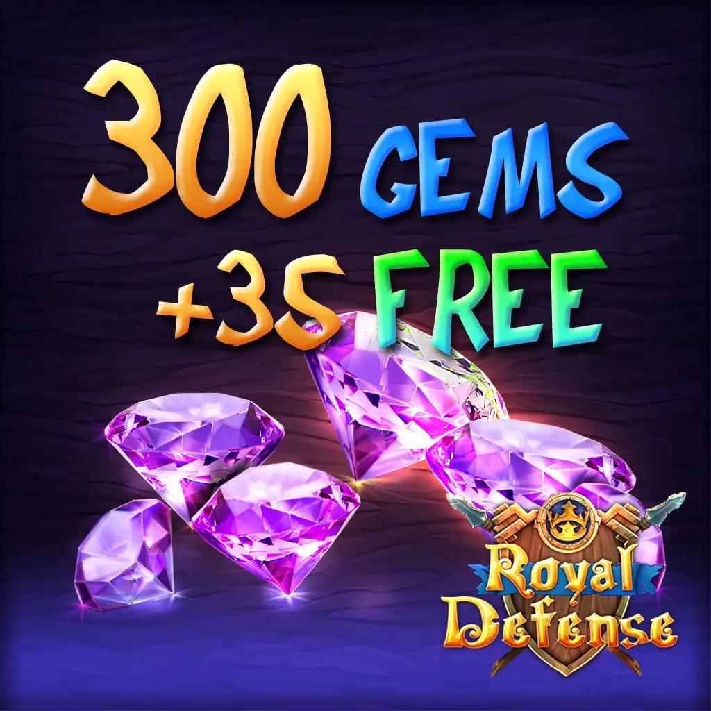Royal Defense: 300 crystals +35 — Royal Defense