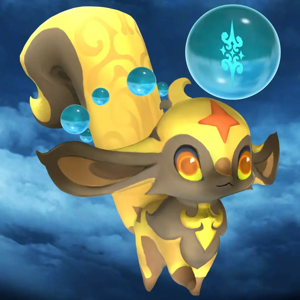 WORLD OF FINAL FANTASY® - Topaz Carbuncle creature — WORLD OF FINAL FANTASY