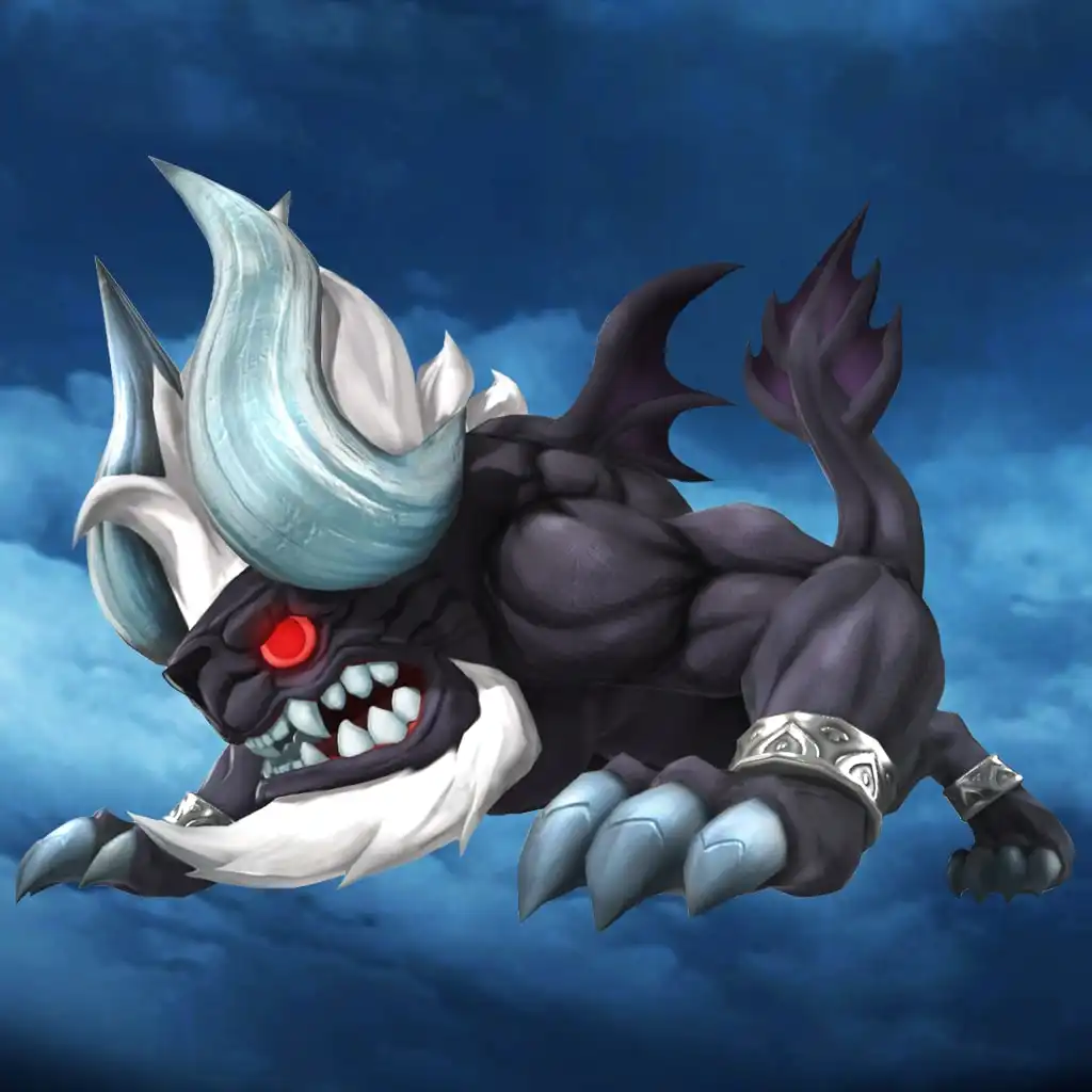 WORLD OF FINAL FANTASY® - Dark Behemoth creature — WORLD OF FINAL FANTASY