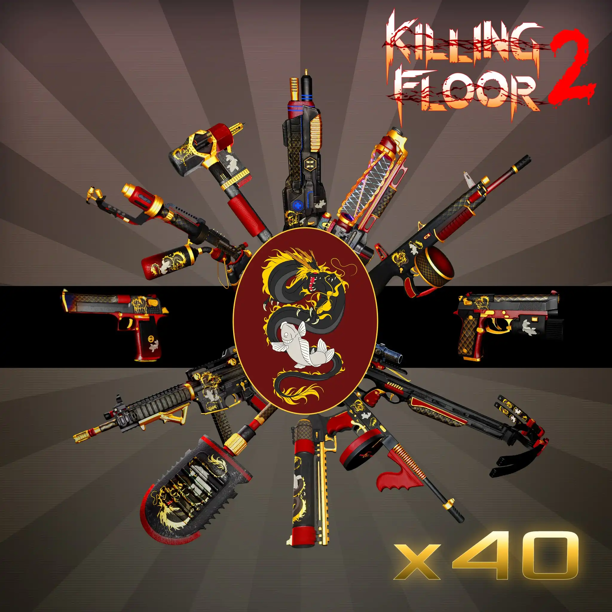 Dragon & Koi Complete Weapon Skin Set — Killing Floor 2