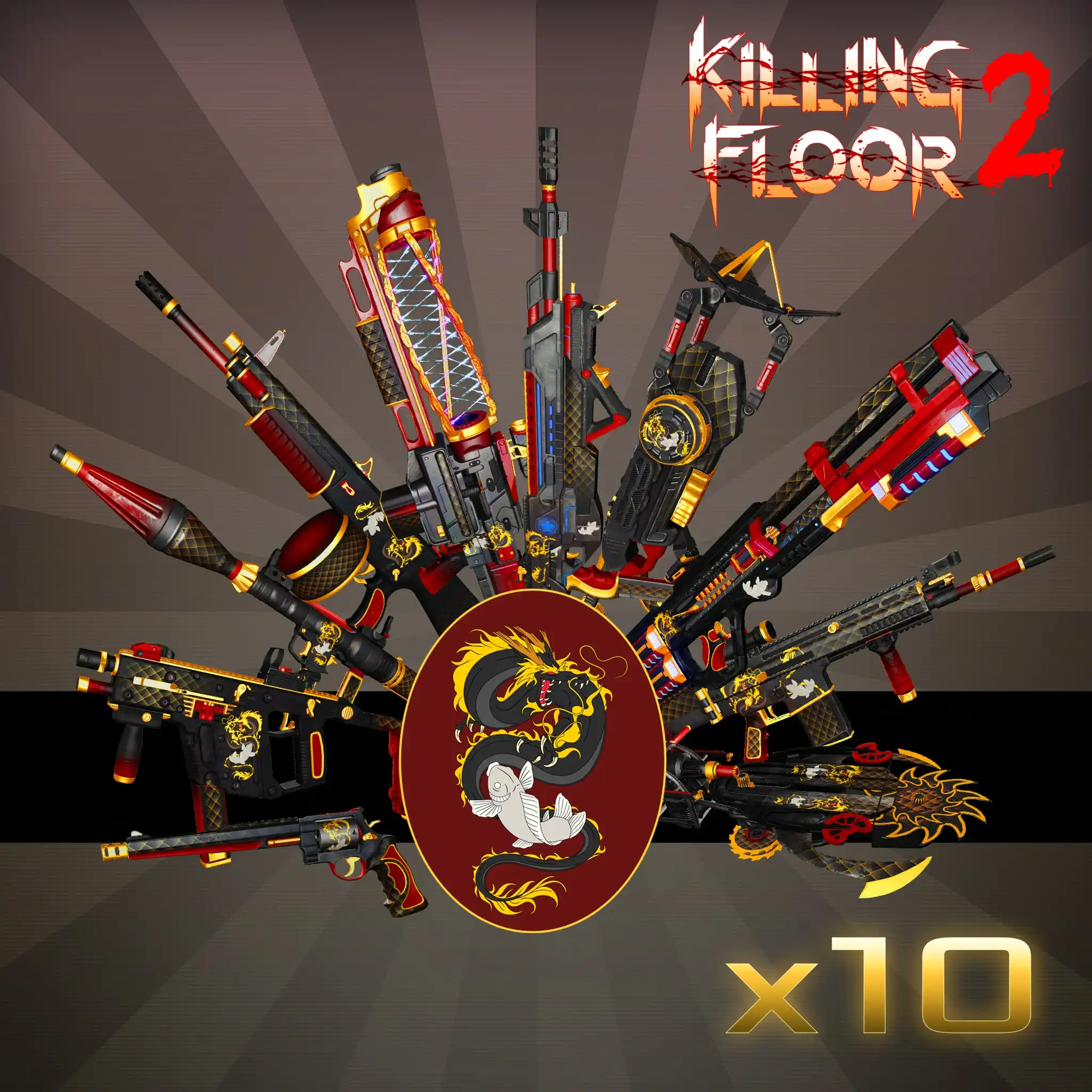 Dragon & Koi Tier 4 Weapon Skin Bundle — Killing Floor 2