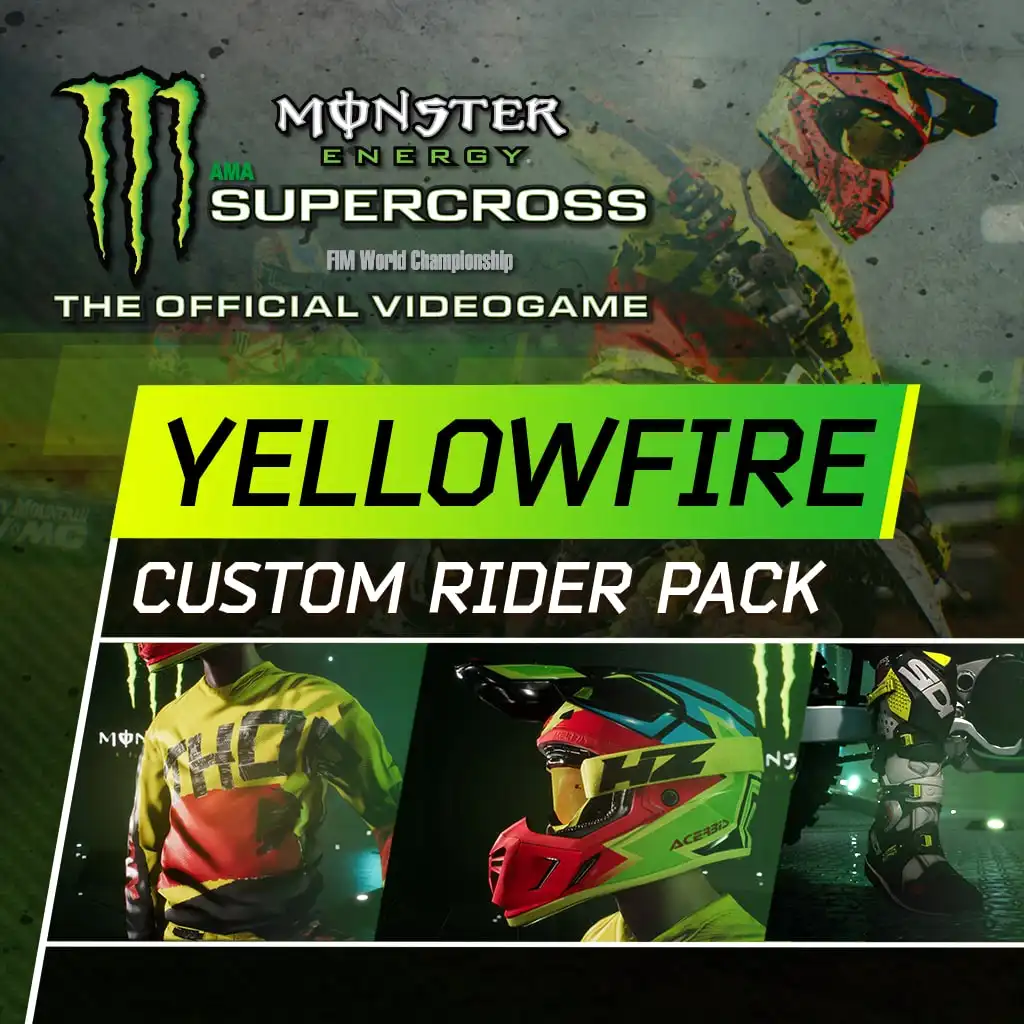 Monster Energy Supercross - Yellowfire Custom Rider Pack — Monster Energy Supercross - The Official Videogame