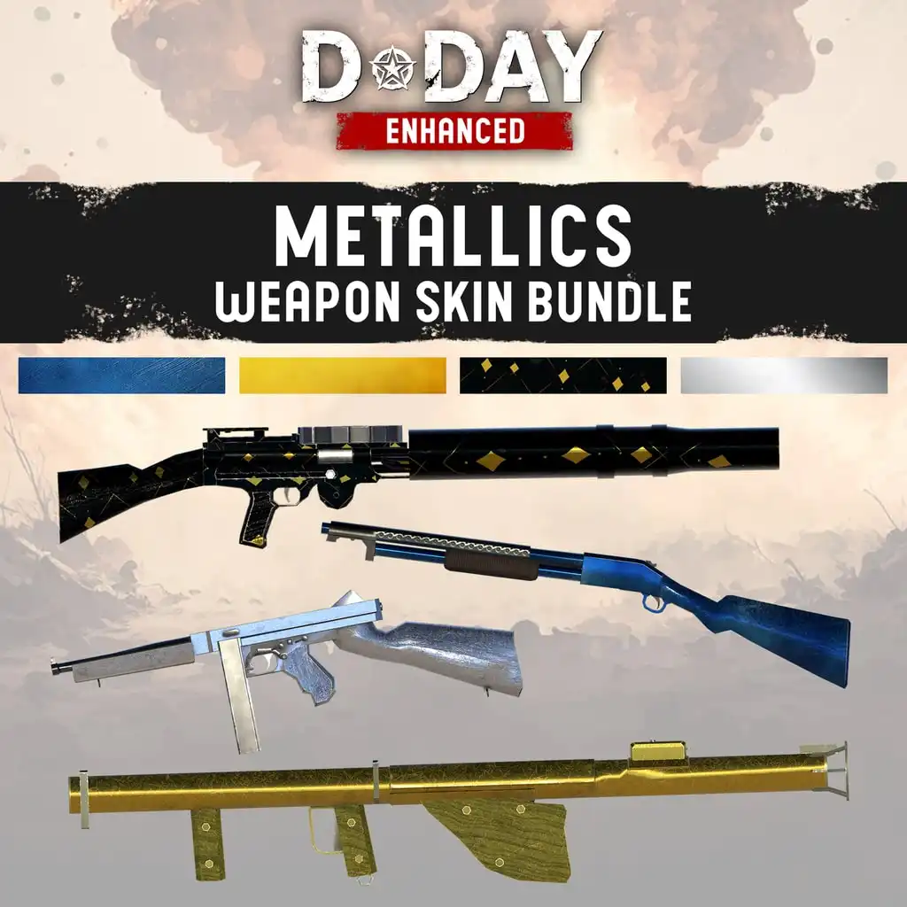D-Day Enhanced - Metallics Weapon Skin Bundle — D-Day Enhanced