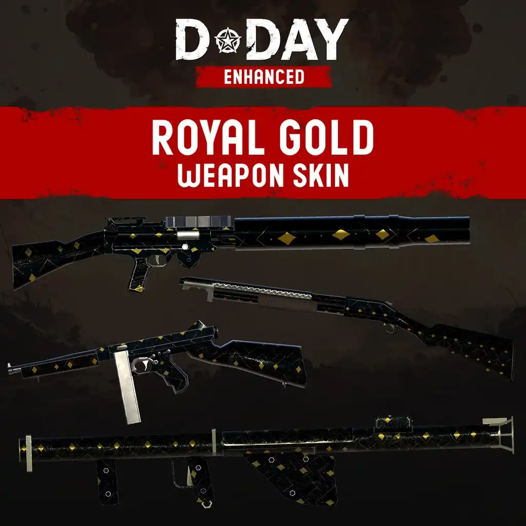 D-Day Enhanced - Royal Gold Weapon Skin — D-Day Enhanced