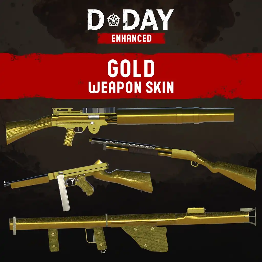 D-Day Enhanced - Gold Weapon Skin — D-Day Enhanced