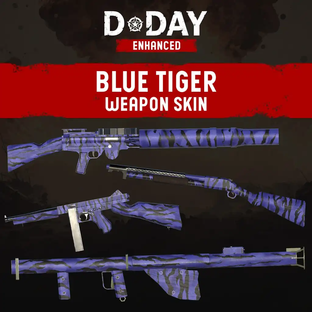 D-Day Enhanced - Blue Tiger Weapon Skin — D-Day Enhanced