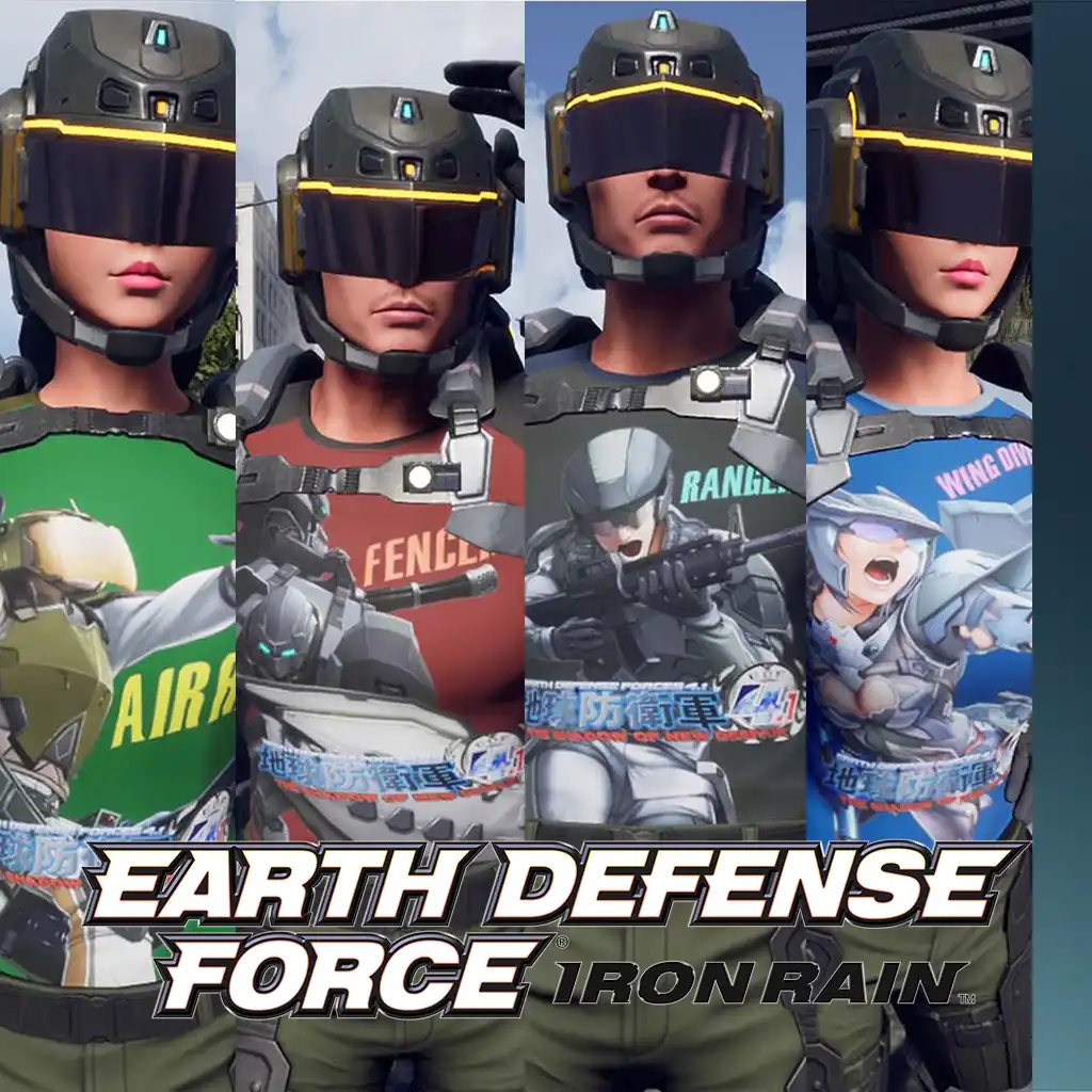 EDFIR - Creation parts: T-shirt 4 Set (EDF4.1) — EARTH DEFENSE FORCE: IRON RAIN