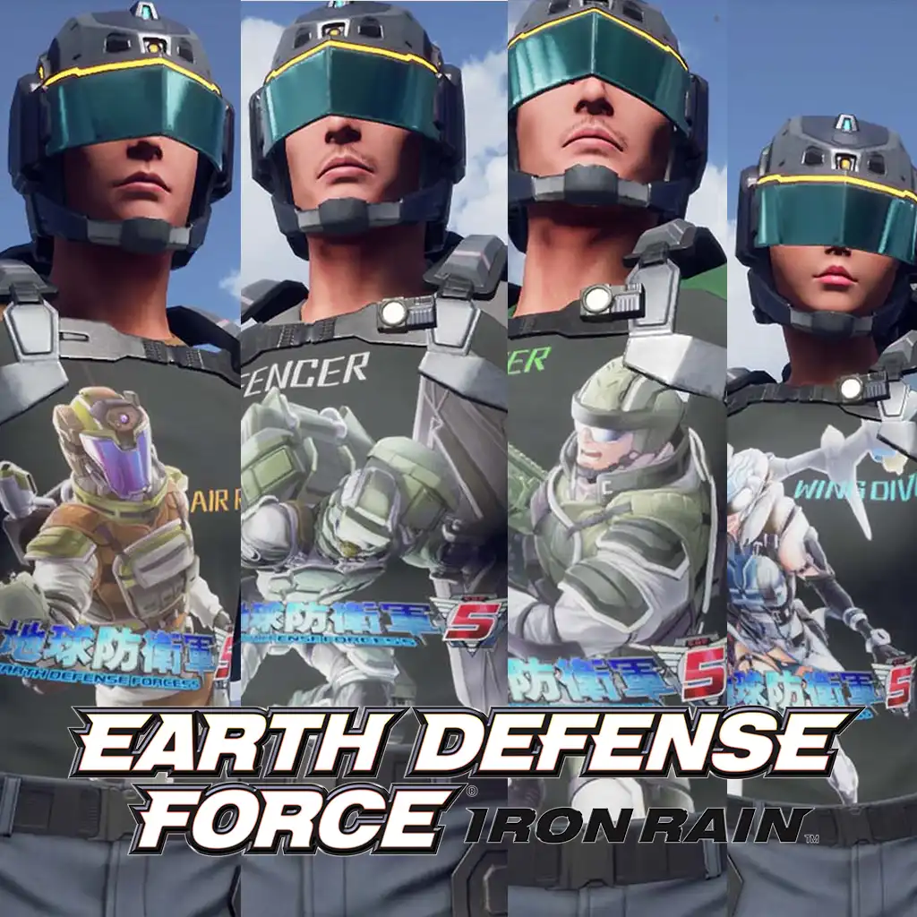 EDFIR - Creation parts: T-shirt 4 Set (EDF5) — EARTH DEFENSE FORCE: IRON RAIN