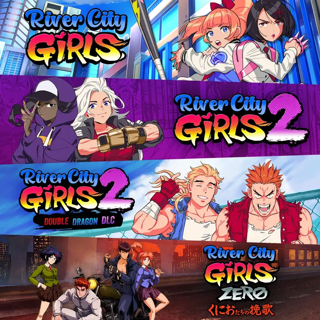 River City Girls 1, 2, and Zero + Double Dragon DLC Bundle — River City Girls